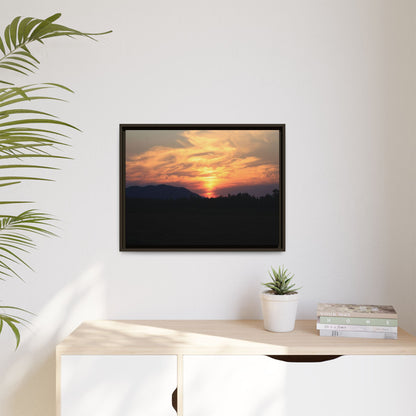 Gilded Horizon - Unique Stretched Canvas Wall Art - Art By Earth