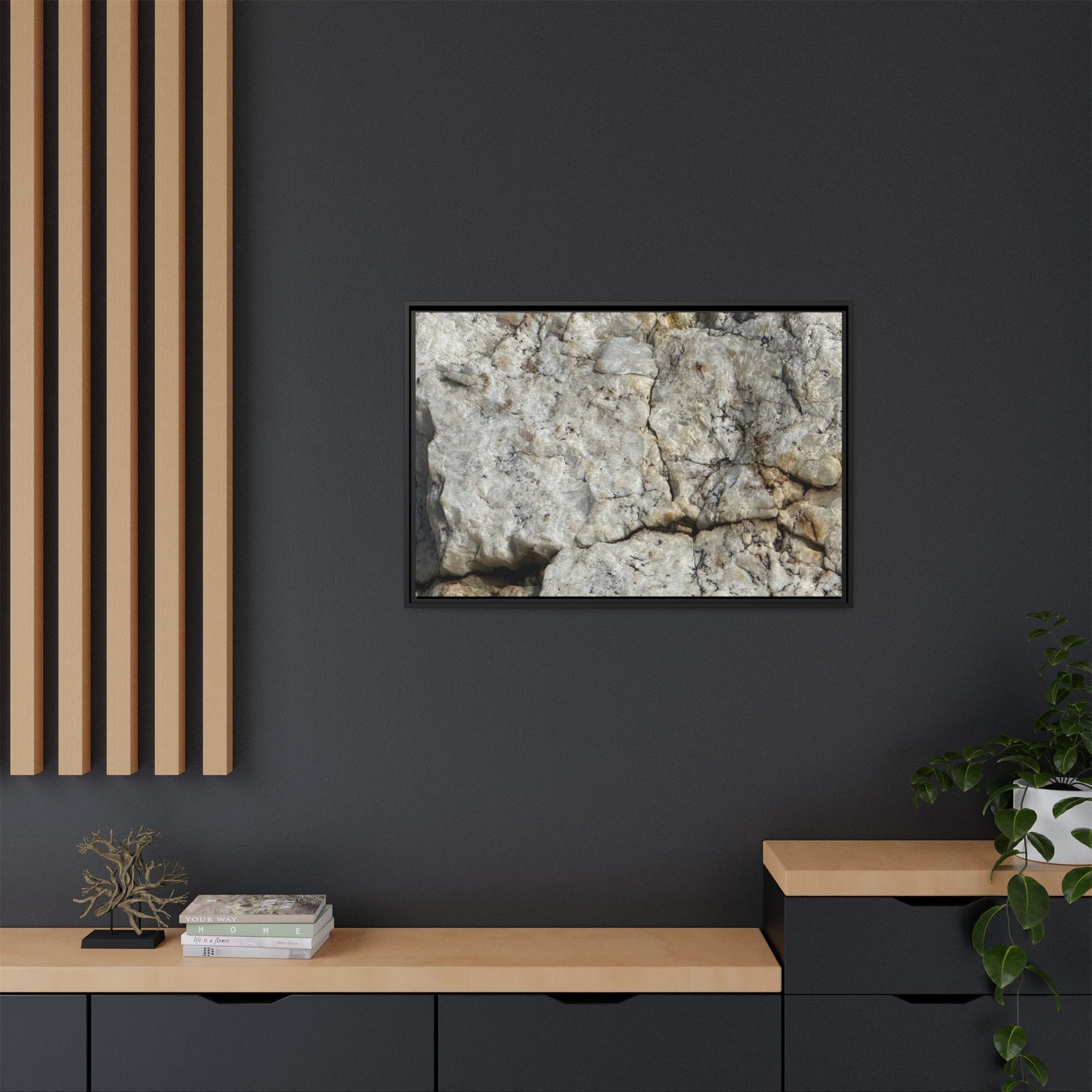 Weathered Limestone Formation - Unique Stretched Canvas Wall Art - Art By Earth