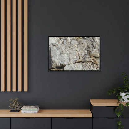 Weathered Limestone Formation - Unique Stretched Canvas Wall Art - Art By Earth