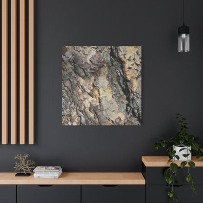 Tree Bark Symphony - Unique Frameless Canvas Wall Art - Art By Earth