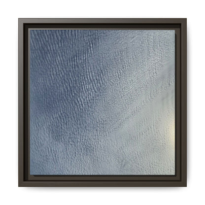 Undulating Whispers of Cerulean Stillness - Unique Stretched Canvas Wall Art - Art By Earth