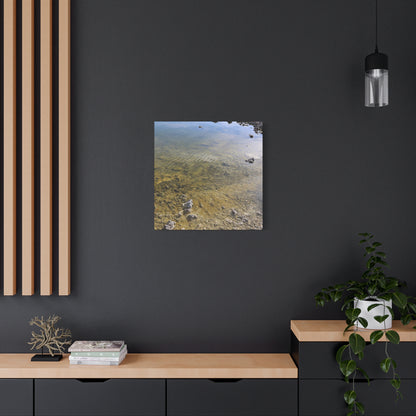 Tide's Quiet Breath - Unique Frameless Canvas Wall Art