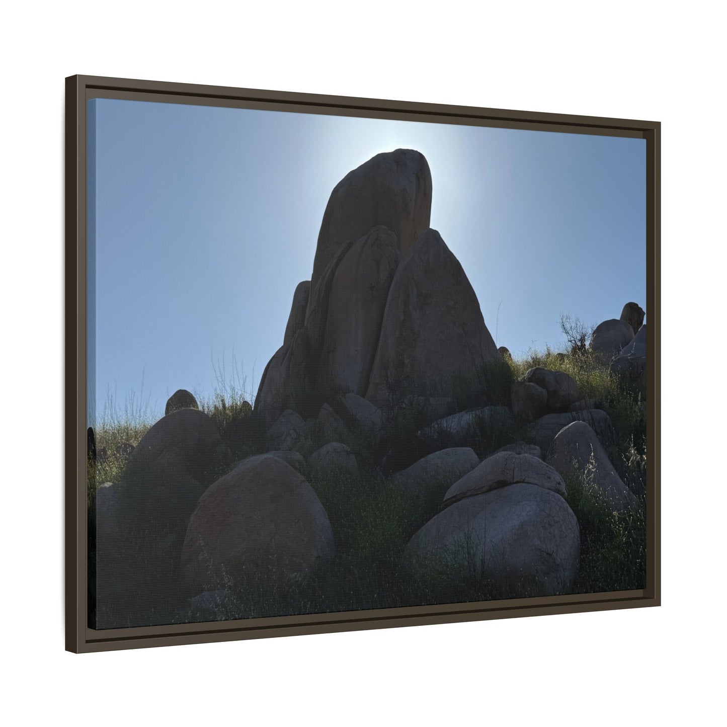 Boulder Silhouette - Unique Stretched Canvas Wall Art - Art By Earth