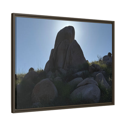 Boulder Silhouette - Unique Stretched Canvas Wall Art - Art By Earth
