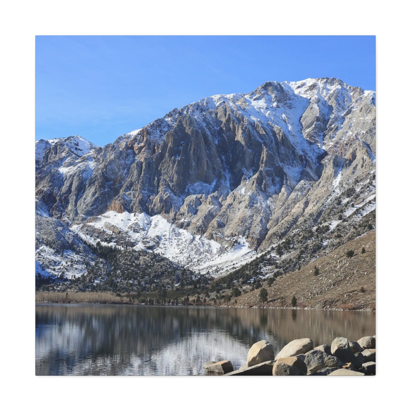 Reflections of Solitude - Unique Frameless Canvas Wall Art