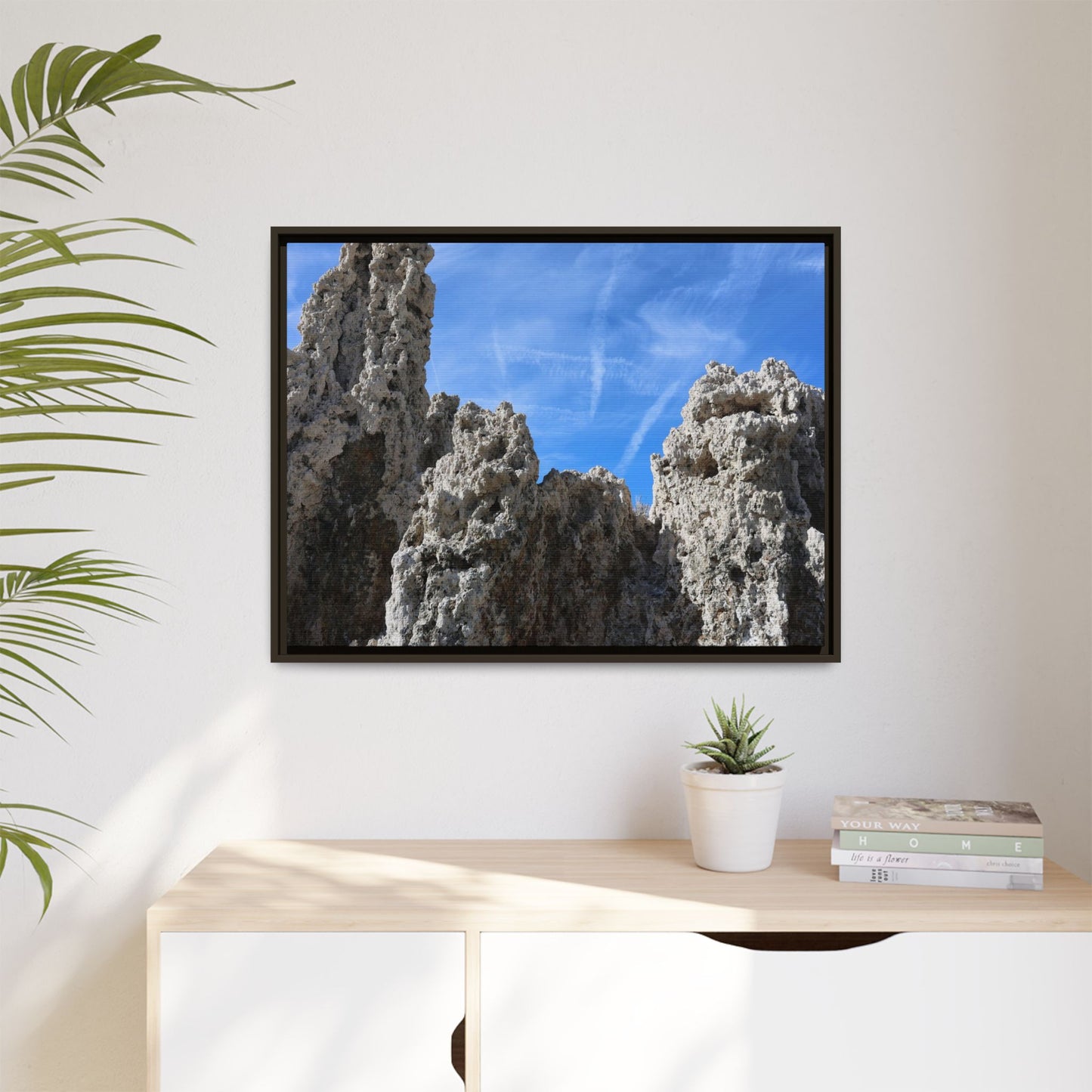 Weathered Sentinels - Unique Stretched Canvas Wall Art