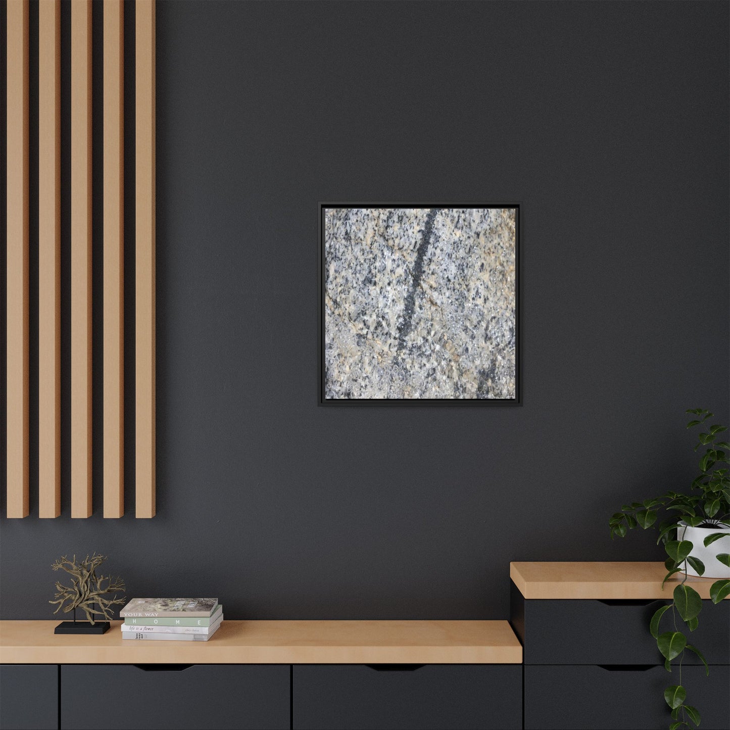 Granite Bubbles - Unique Stretched Canvas Wall Art - Art By Earth