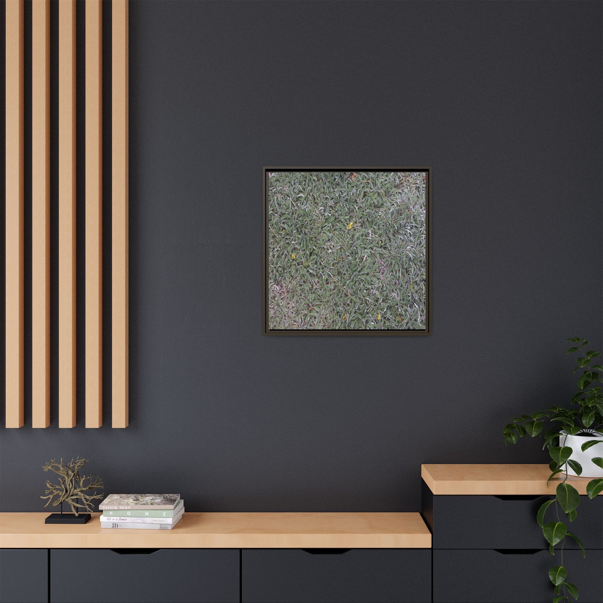 Grassy Texture - Unique Stretched Canvas Wall Art - Art By Earth