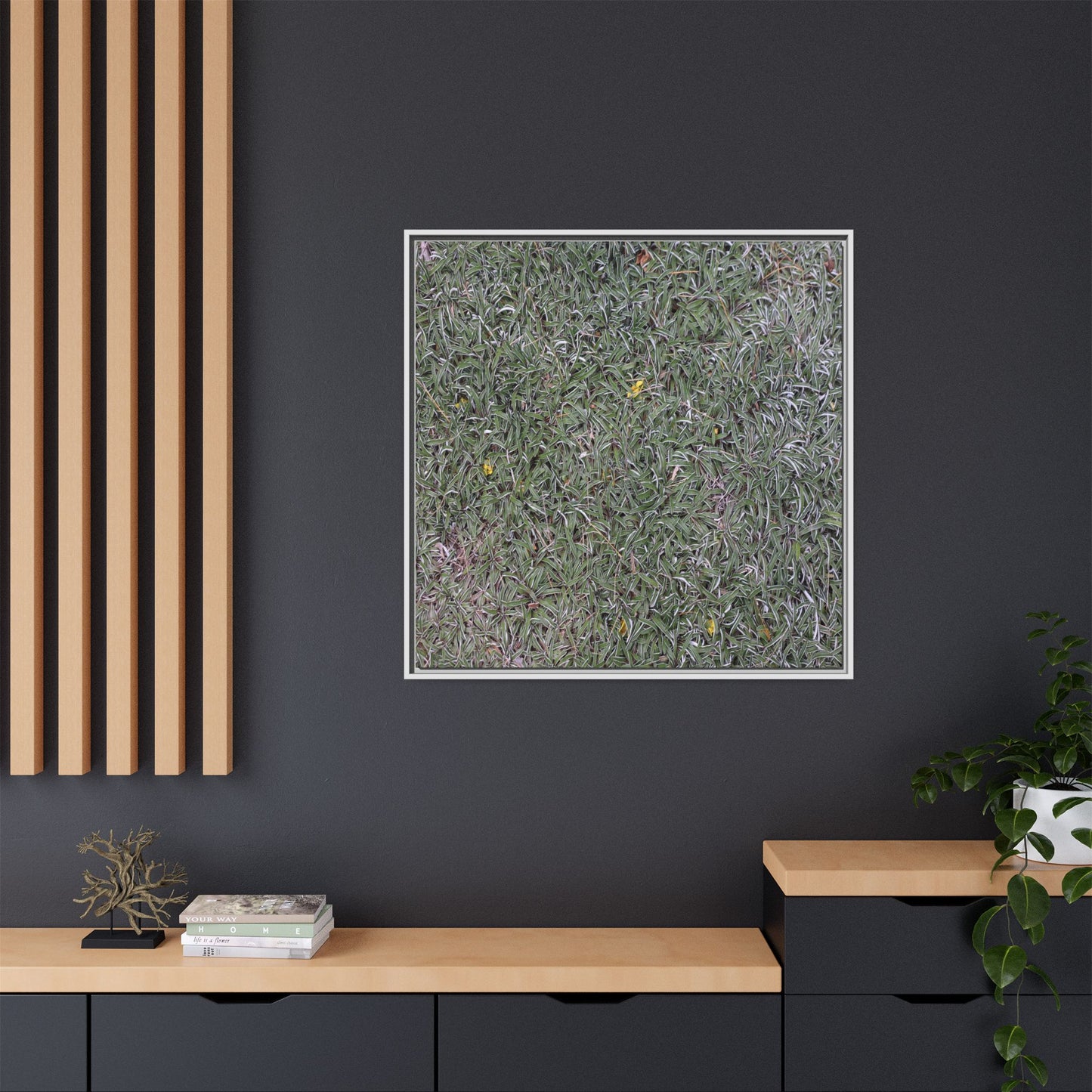 Grassy Texture - Unique Stretched Canvas Wall Art - Art By Earth
