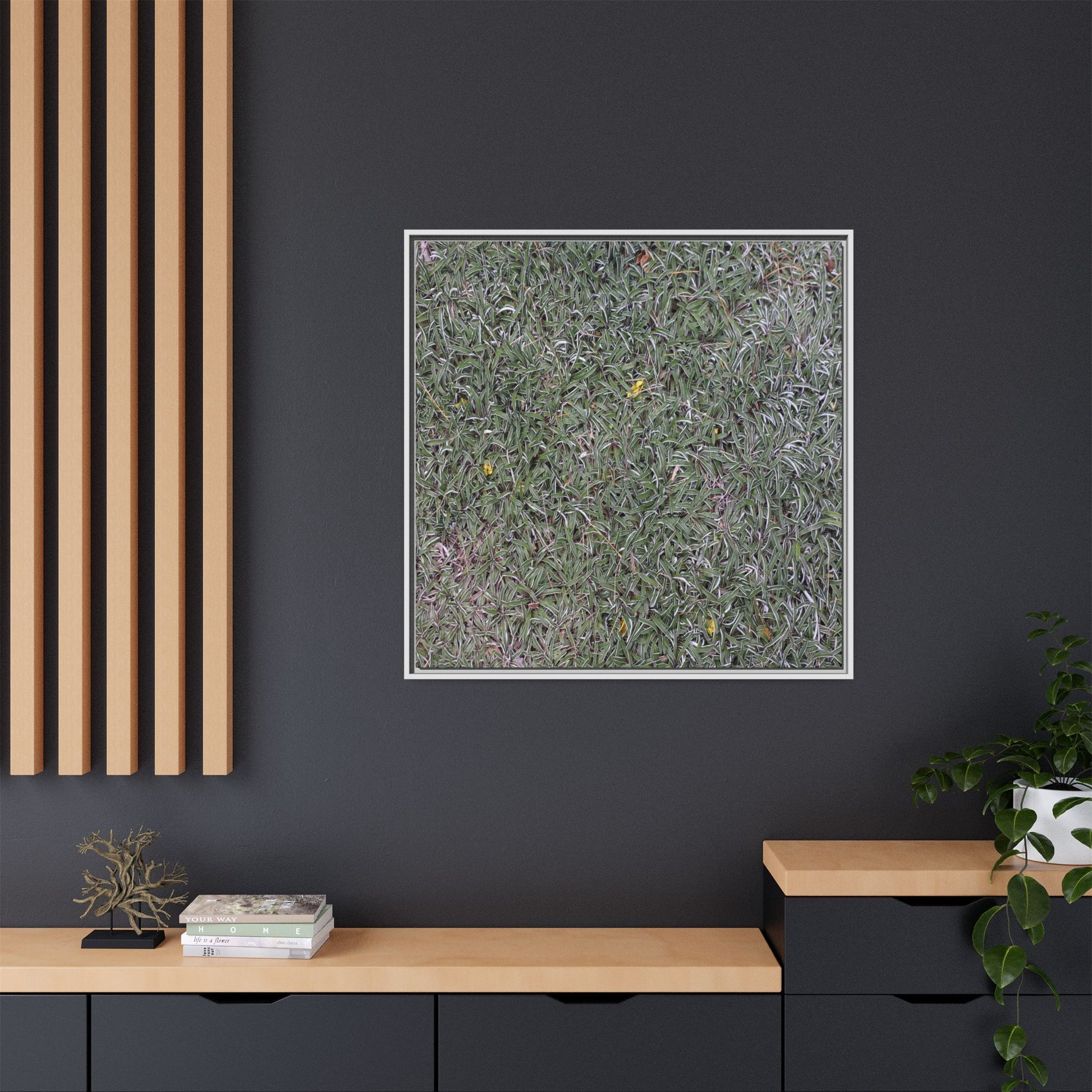 Grassy Texture - Unique Stretched Canvas Wall Art - Art By Earth