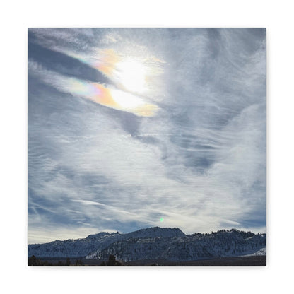 Whispers of Mountain Solitude - Unique Frameless Canvas Wall Art