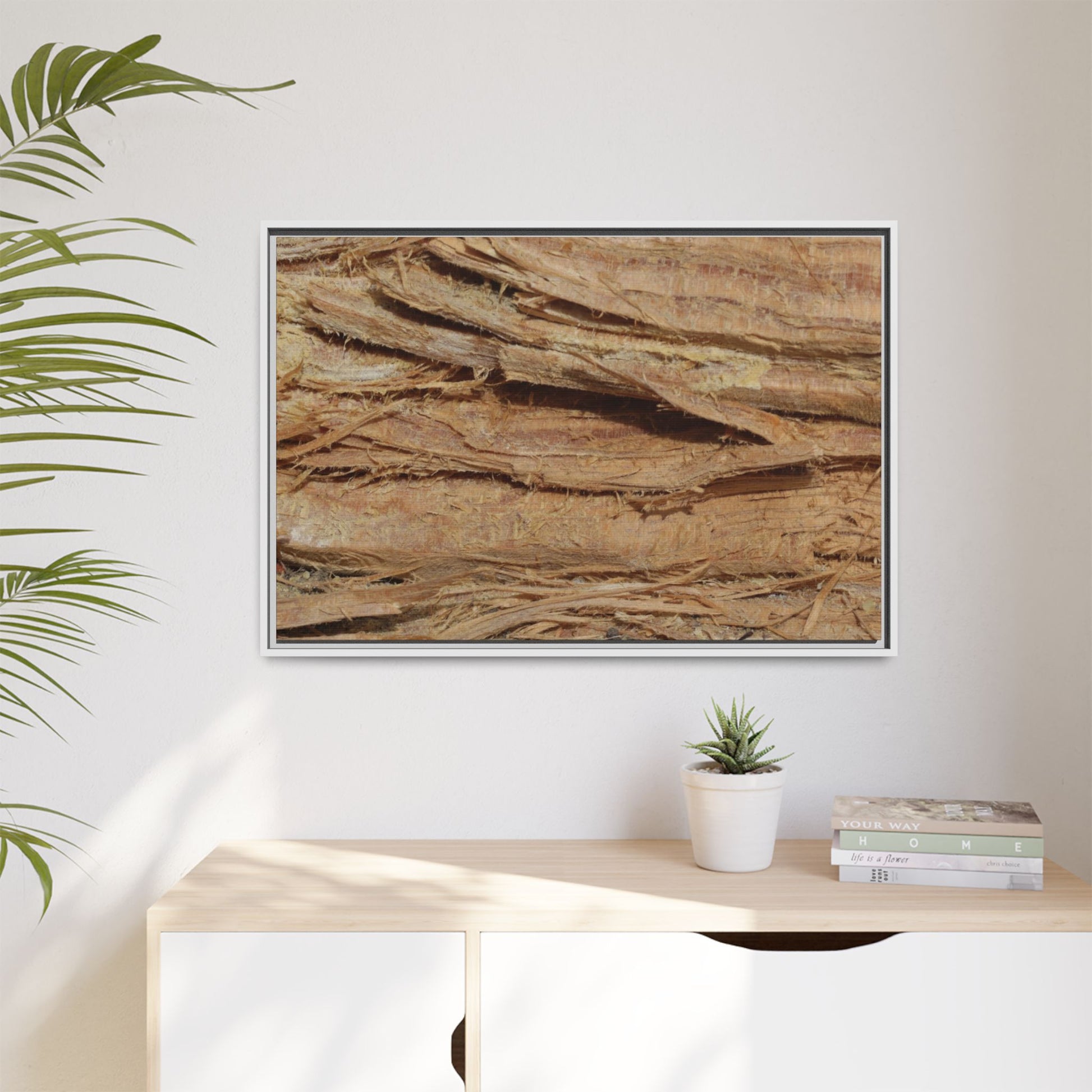 Splintered Bark - Unique Stretched Canvas Wall Art - Art By Earth
