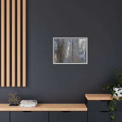 Weathered Wood Surface - Unique Stretched Canvas Wall Art