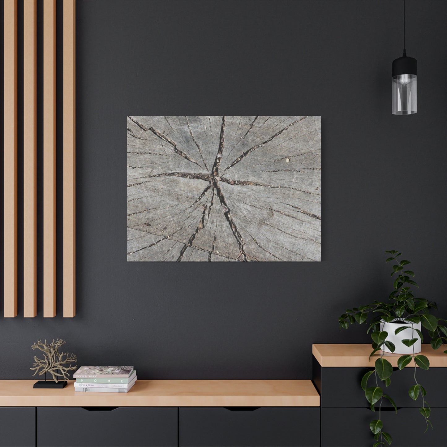 Cracked Chronicle - Unique Frameless Canvas Wall Art - Art By Earth