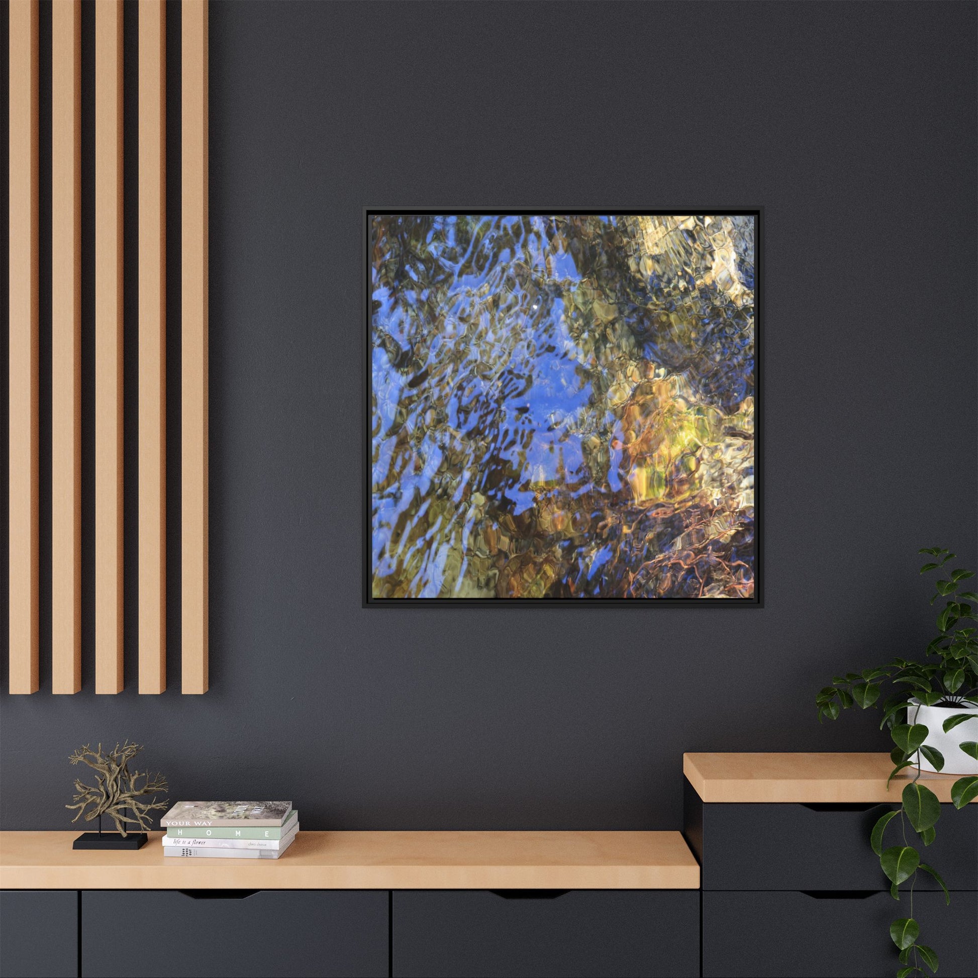 Watery Kaleidoscope - Unique Stretched Canvas Wall Art - Art By Earth