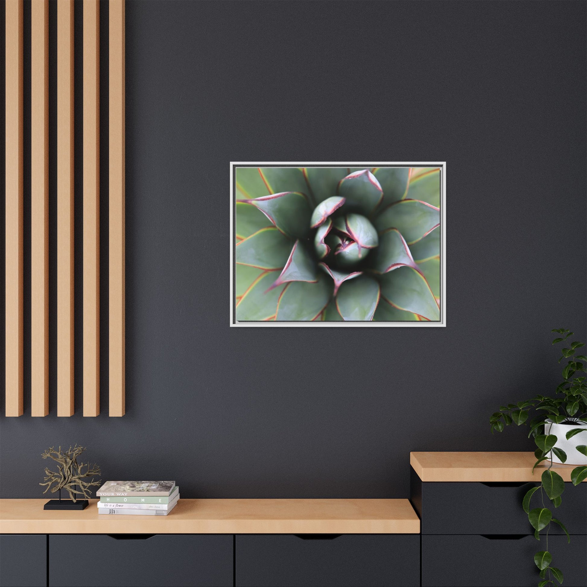 Spiky Elegance - Unique Stretched Canvas Wall Art - Art By Earth