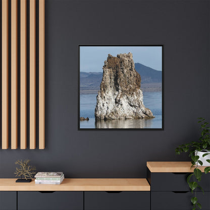 Tufa Tower Reflection - Unique Stretched Canvas Wall Art
