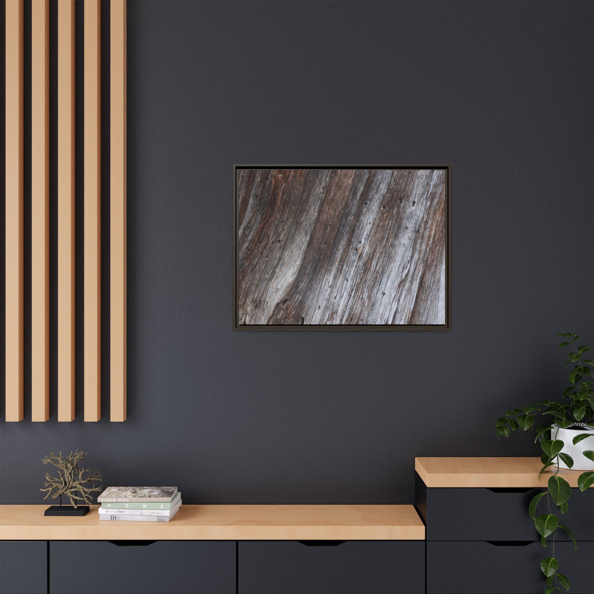 Aged Timber Texture - Unique Stretched Canvas Wall Art - Art By Earth