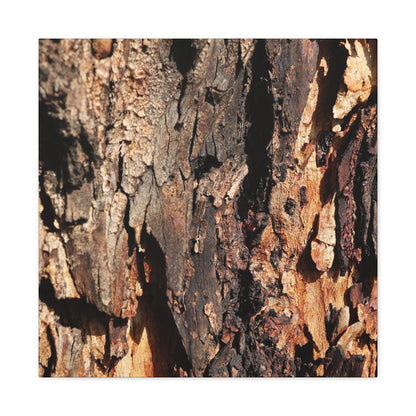 Wooden Terrain - Unique Frameless Canvas Wall Art - Art By Earth