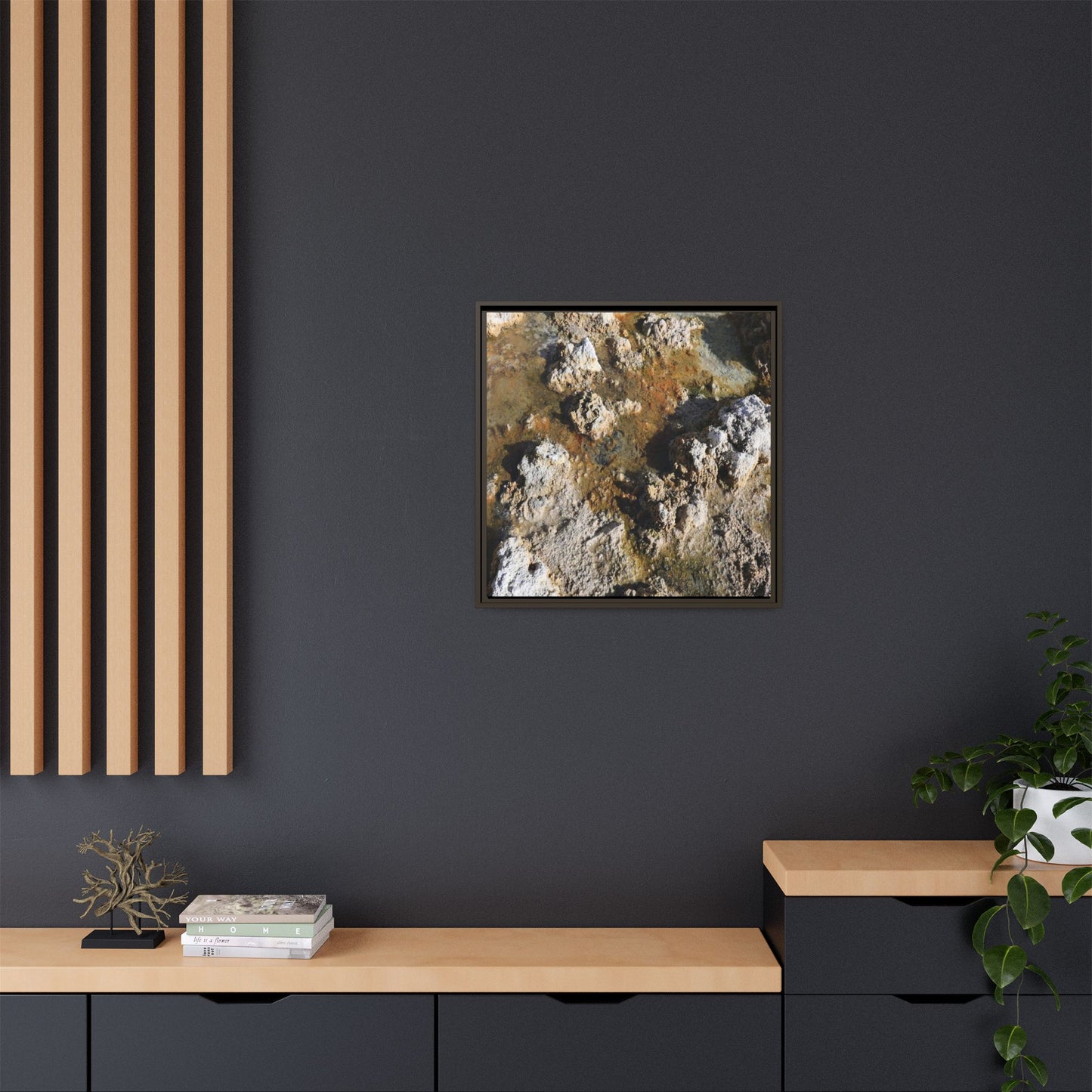 Textural Metamorphosis - Unique Stretched Canvas Wall Art