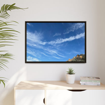 Arid Landscape with Rocky Outcrops - Unique Stretched Canvas Wall Art