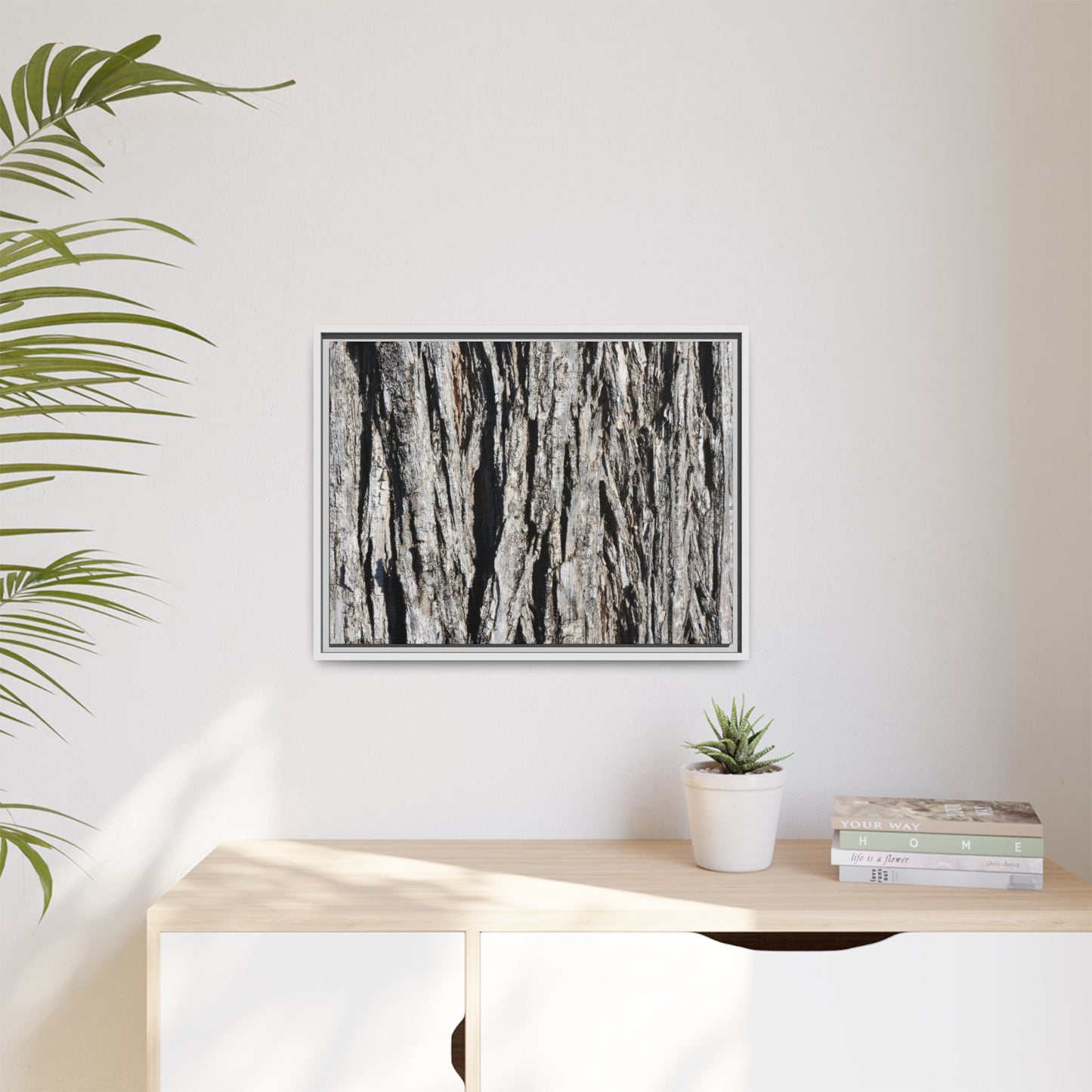 Bark Lines - Unique Stretched Canvas Wall Art - Art By Earth