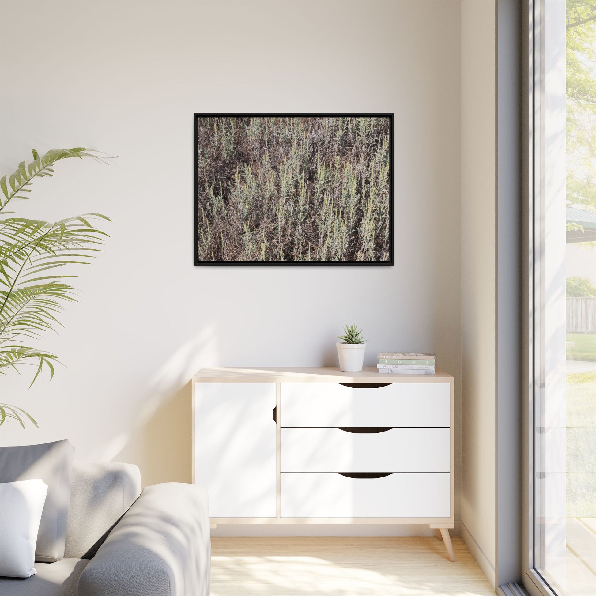 Sage Fields Forever - Unique Stretched Canvas Wall Art - Art By Earth