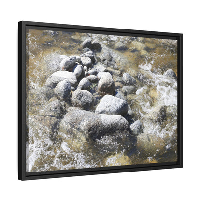 Mountain Stream Flow - Unique Stretched Canvas Wall Art - Art By Earth