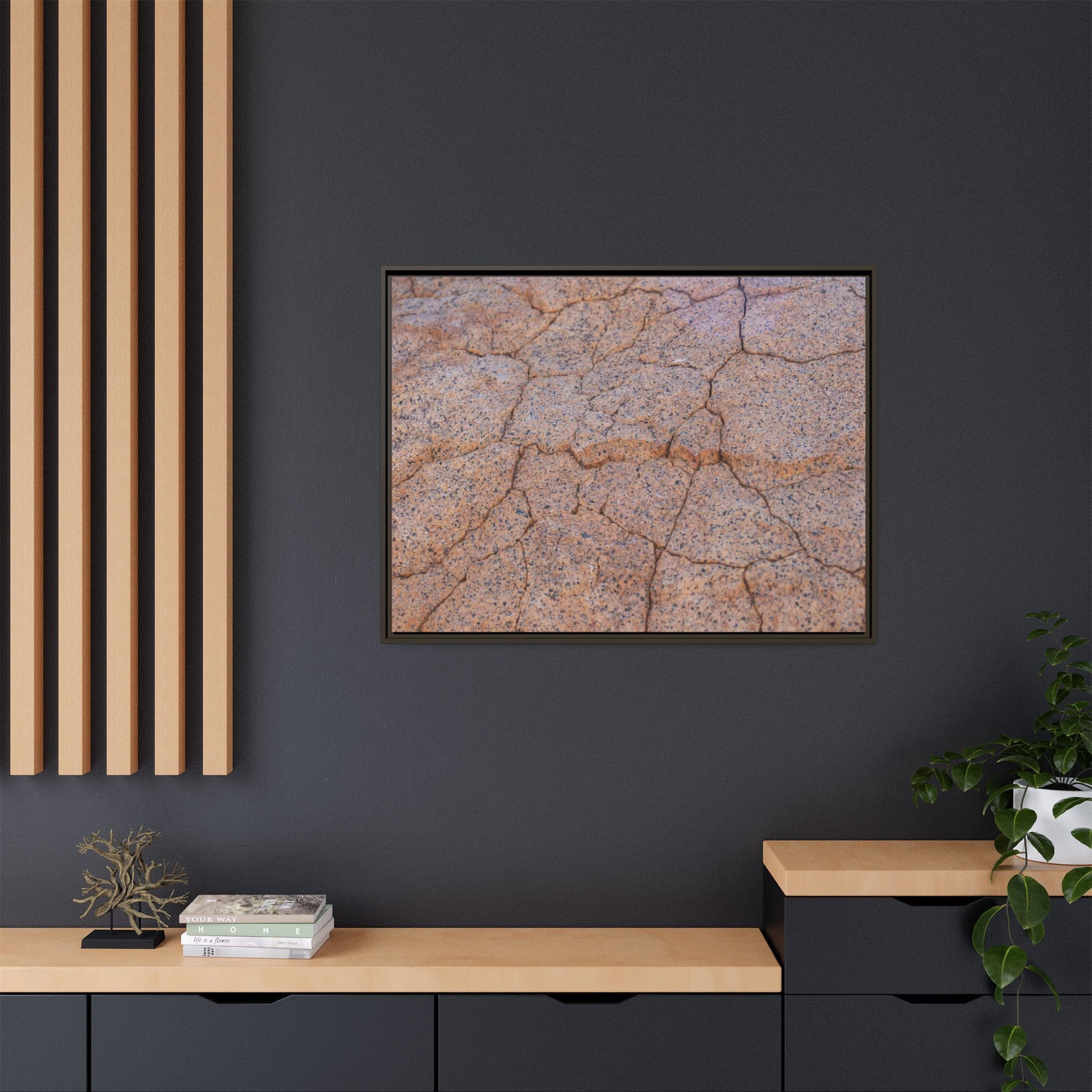 Fragmented Earth - Unique Stretched Canvas Wall Art - Art By Earth