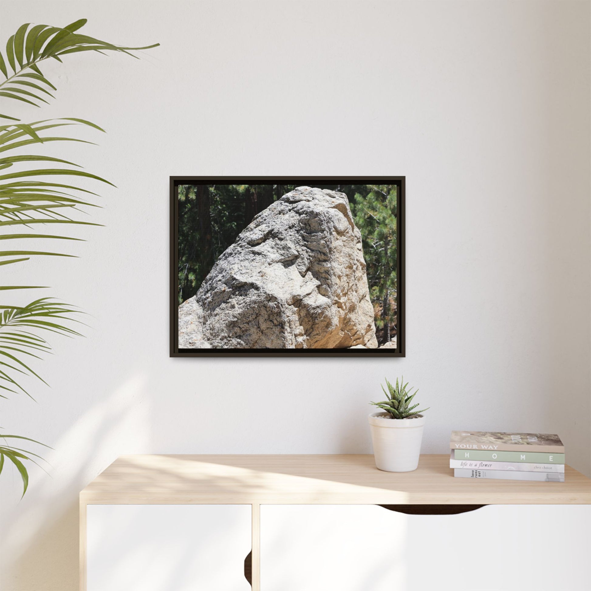 Stone's Silent Whisper - Unique Stretched Canvas Wall Art - Art By Earth