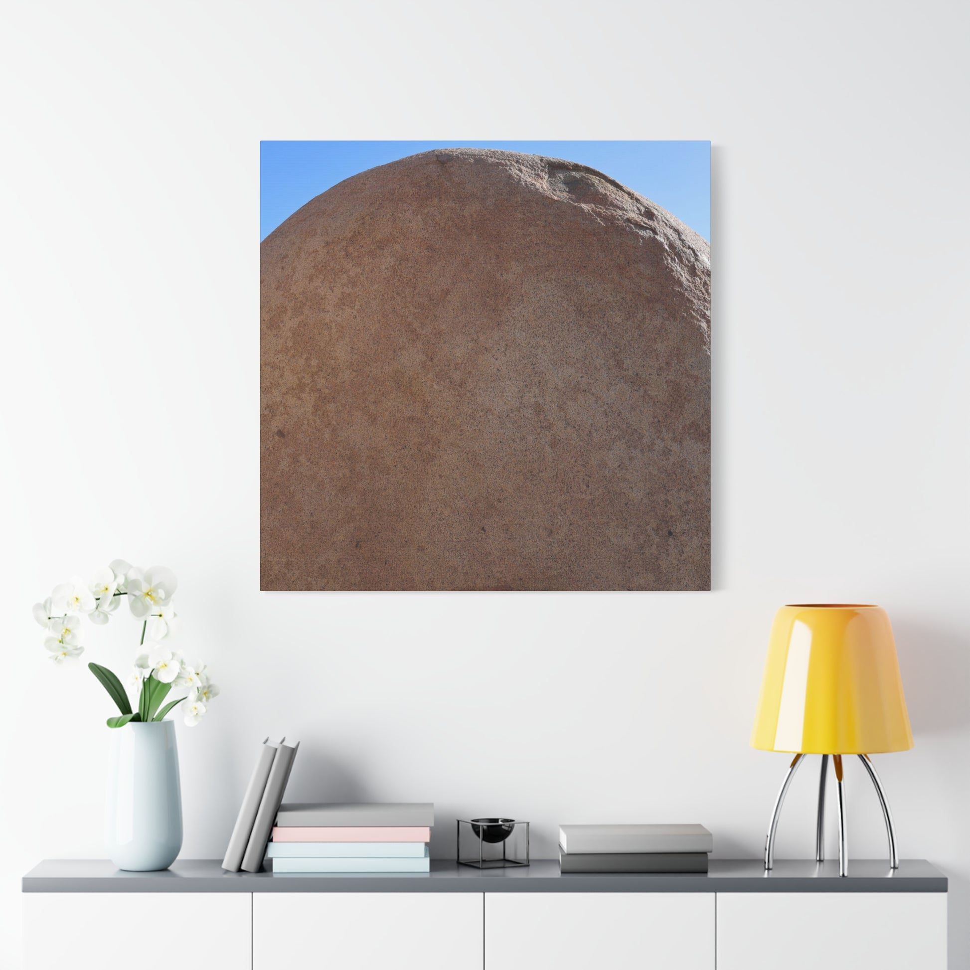 Stone Sphere of Silence - Unique Frameless Canvas Wall Art - Art By Earth