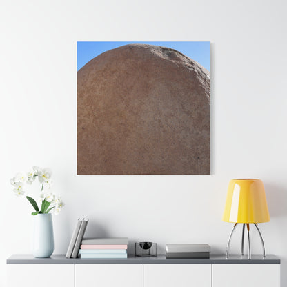 Stone Sphere of Silence - Unique Frameless Canvas Wall Art - Art By Earth