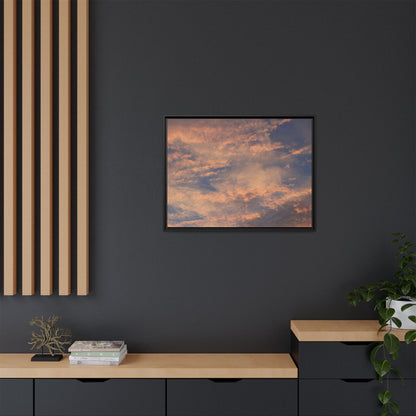 Sunset's Ethereal Canvas - Unique Stretched Canvas Wall Art - Art By Earth