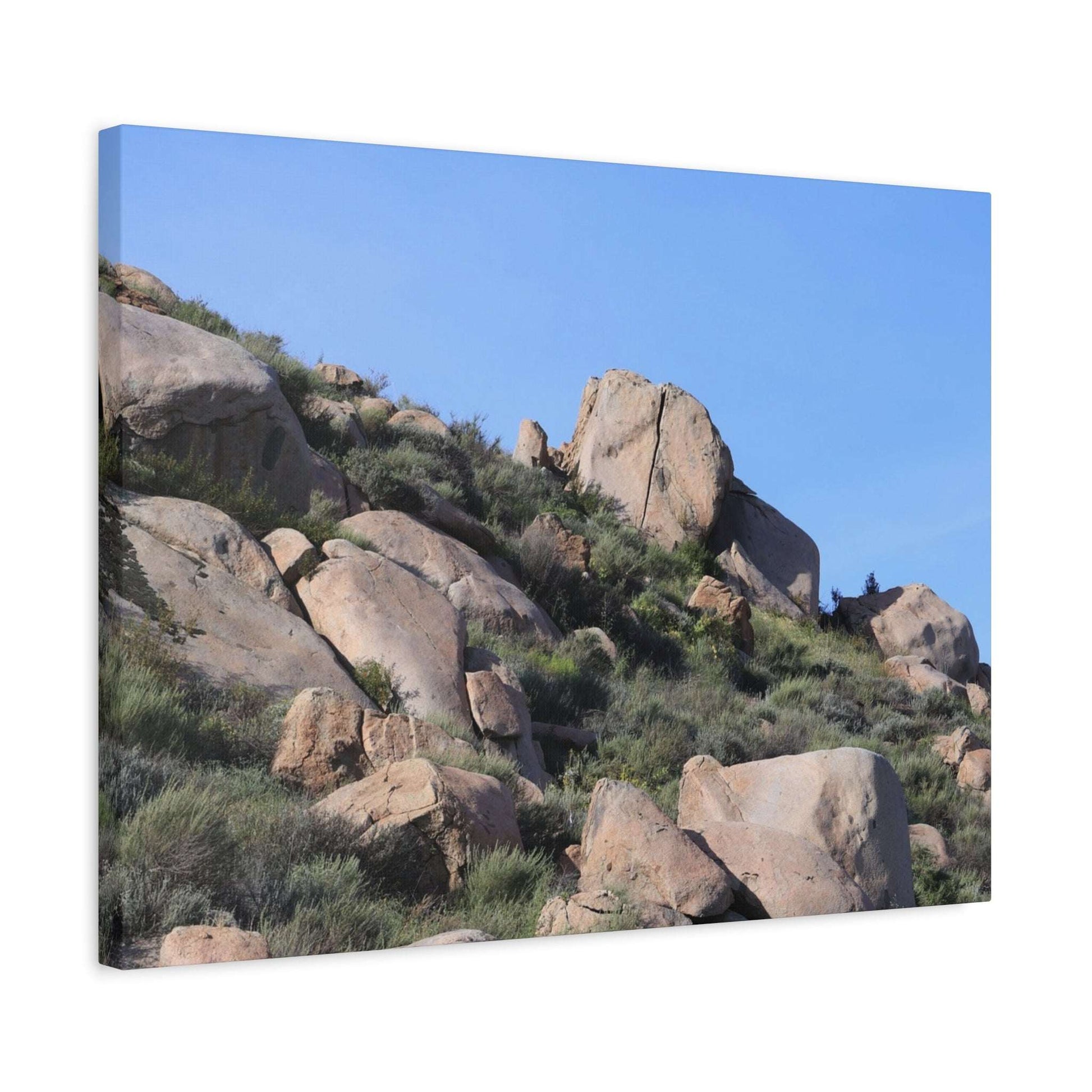 Desert Boulder Formation - Unique Frameless Canvas Wall Art - Art By Earth