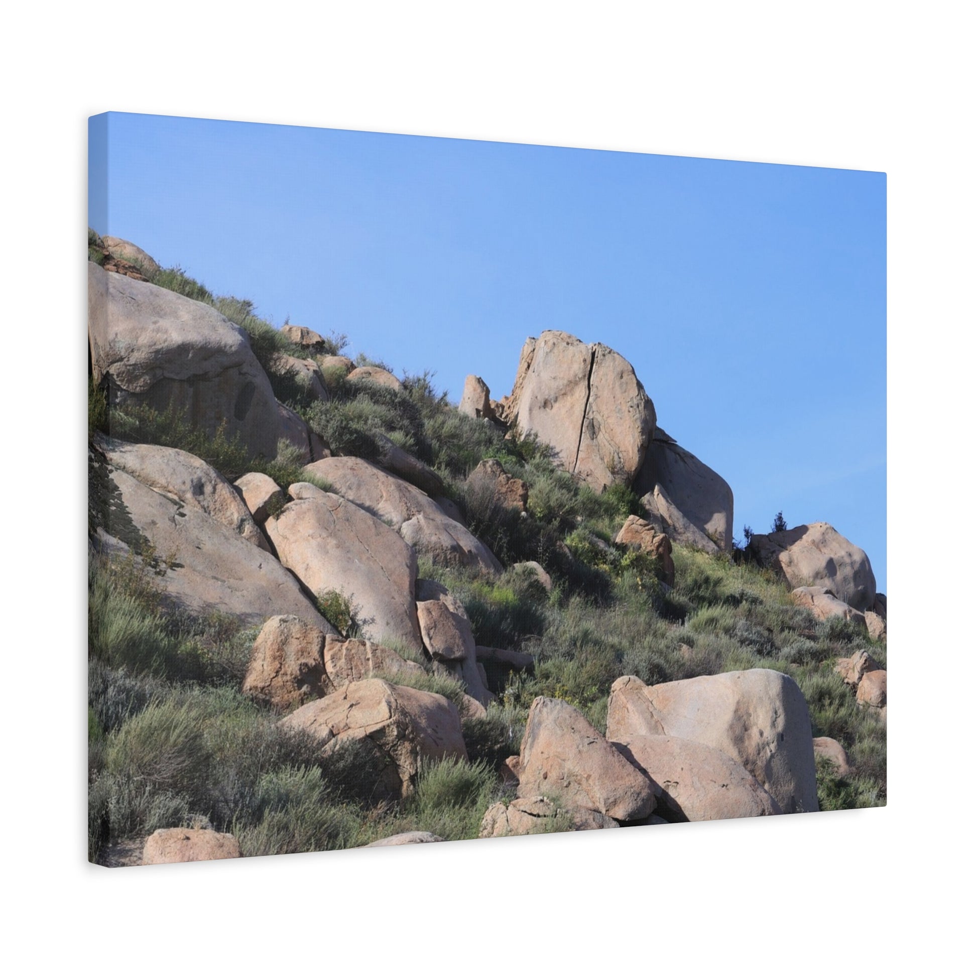 Desert Boulder Formation - Unique Frameless Canvas Wall Art - Art By Earth