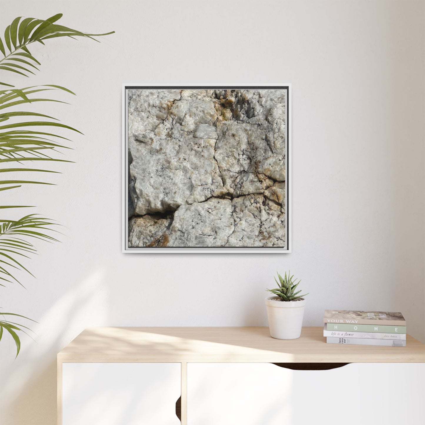 Weathered Limestone Formation - Unique Stretched Canvas Wall Art - Art By Earth