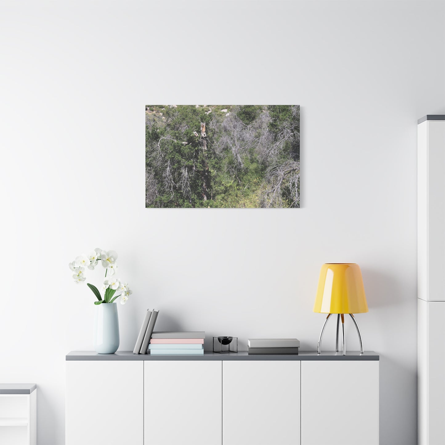 Drought-Stricken Forest - Unique Frameless Canvas Wall Art