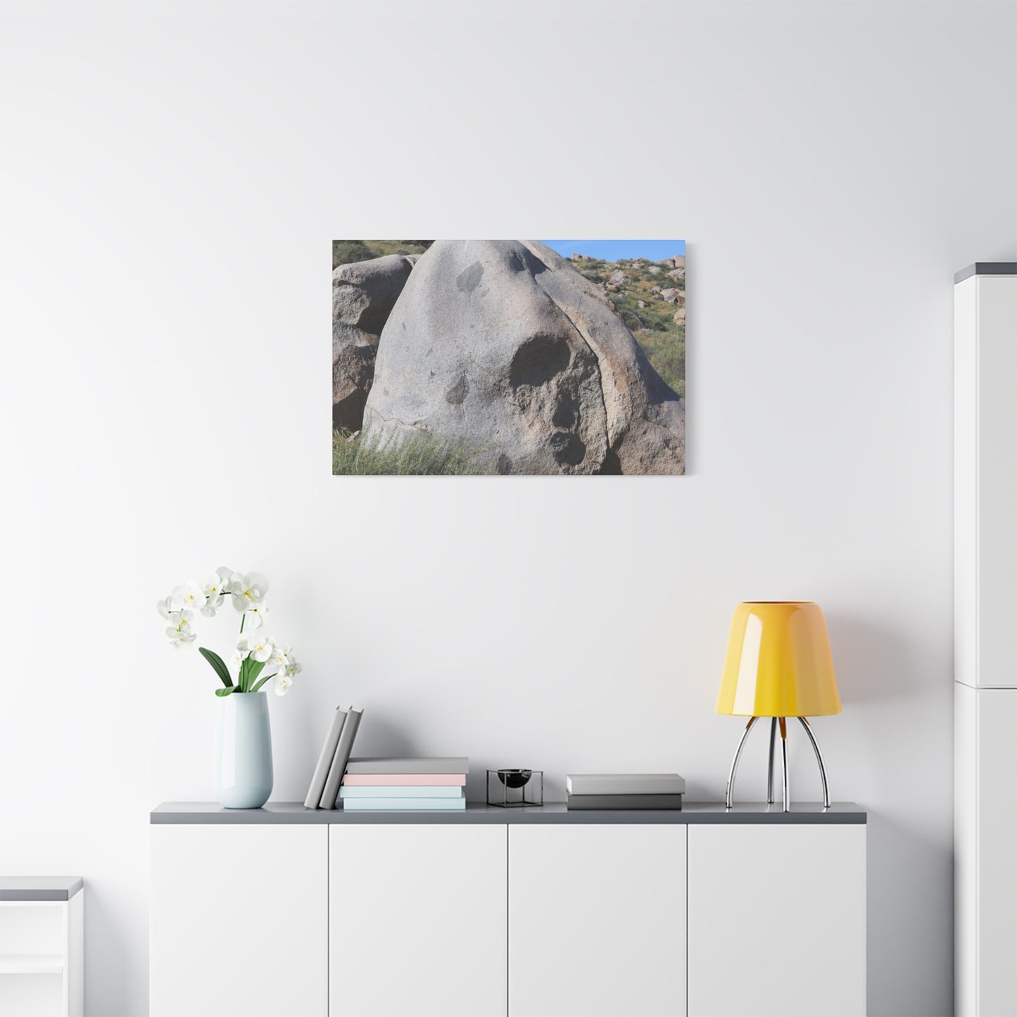 Skull Rock - Unique Frameless Canvas Wall Art - Art By Earth