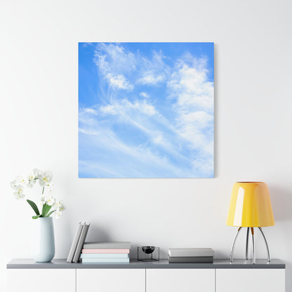 Whispers of Cerulean - Unique Frameless Canvas Wall Art - Art By Earth