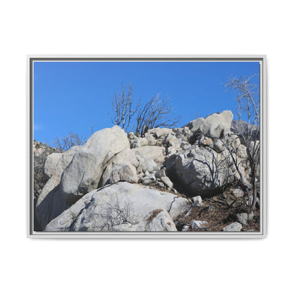 Barren Landscape with Boulder Formations - Unique Stretched Canvas Wall Art - Art By Earth