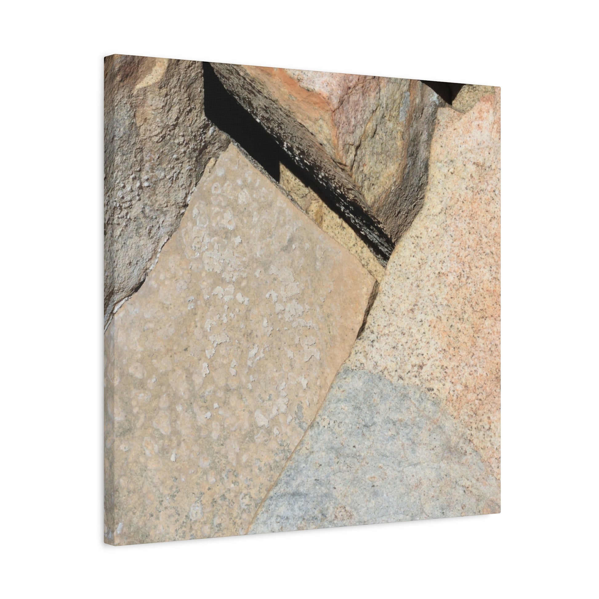 Stone Fragments - Unique Frameless Canvas Wall Art - Art By Earth
