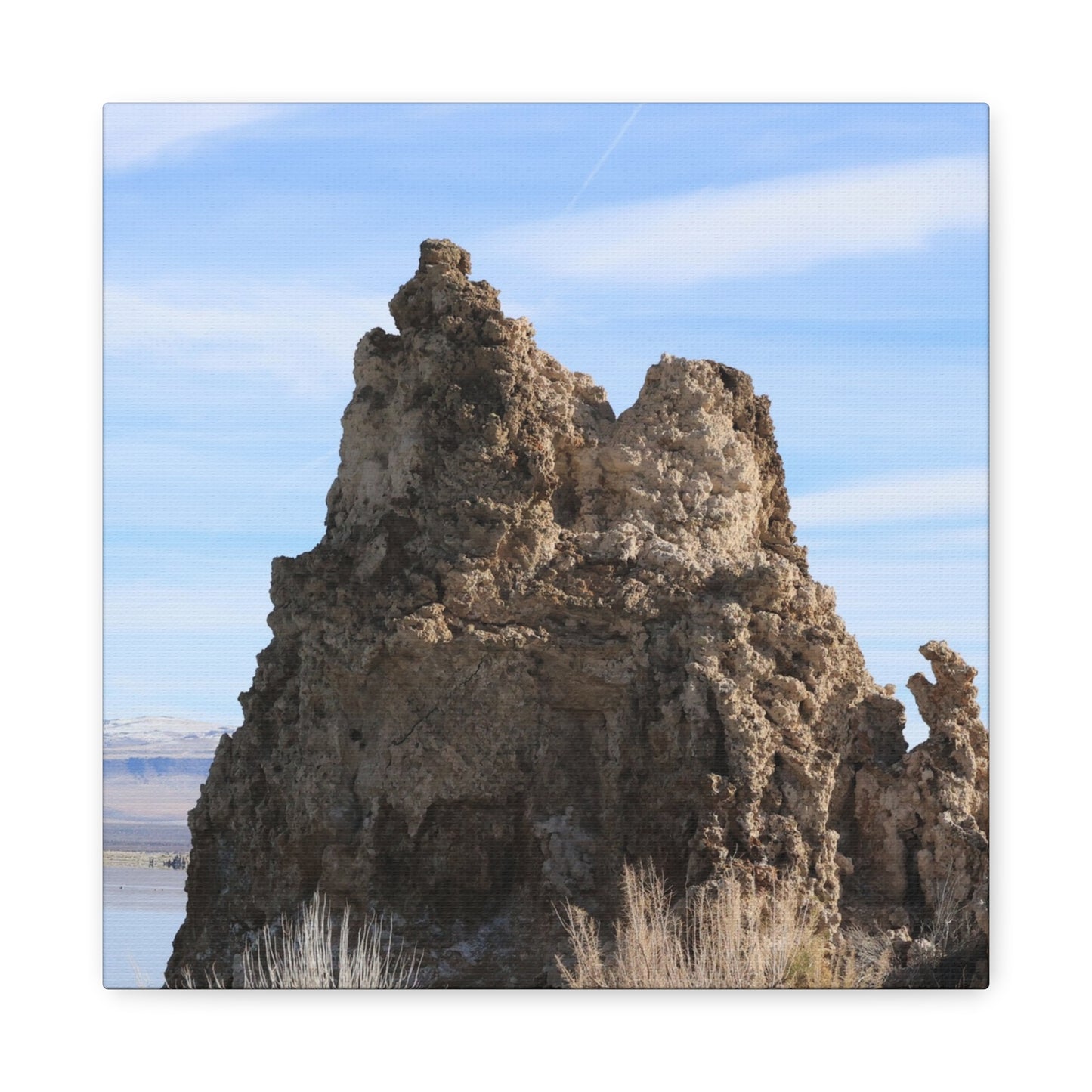 Mono Lake Monolith - Unique Frameless Canvas Wall Art