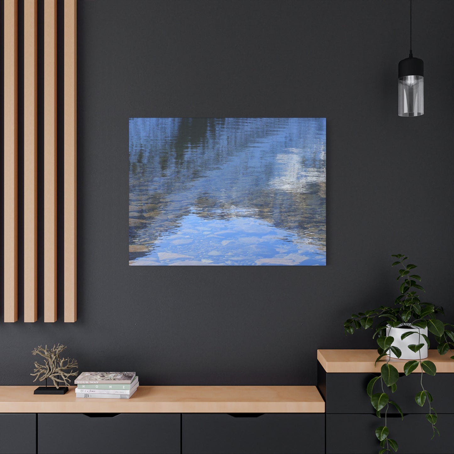 Reflections of Tranquility - Unique Frameless Canvas Wall Art