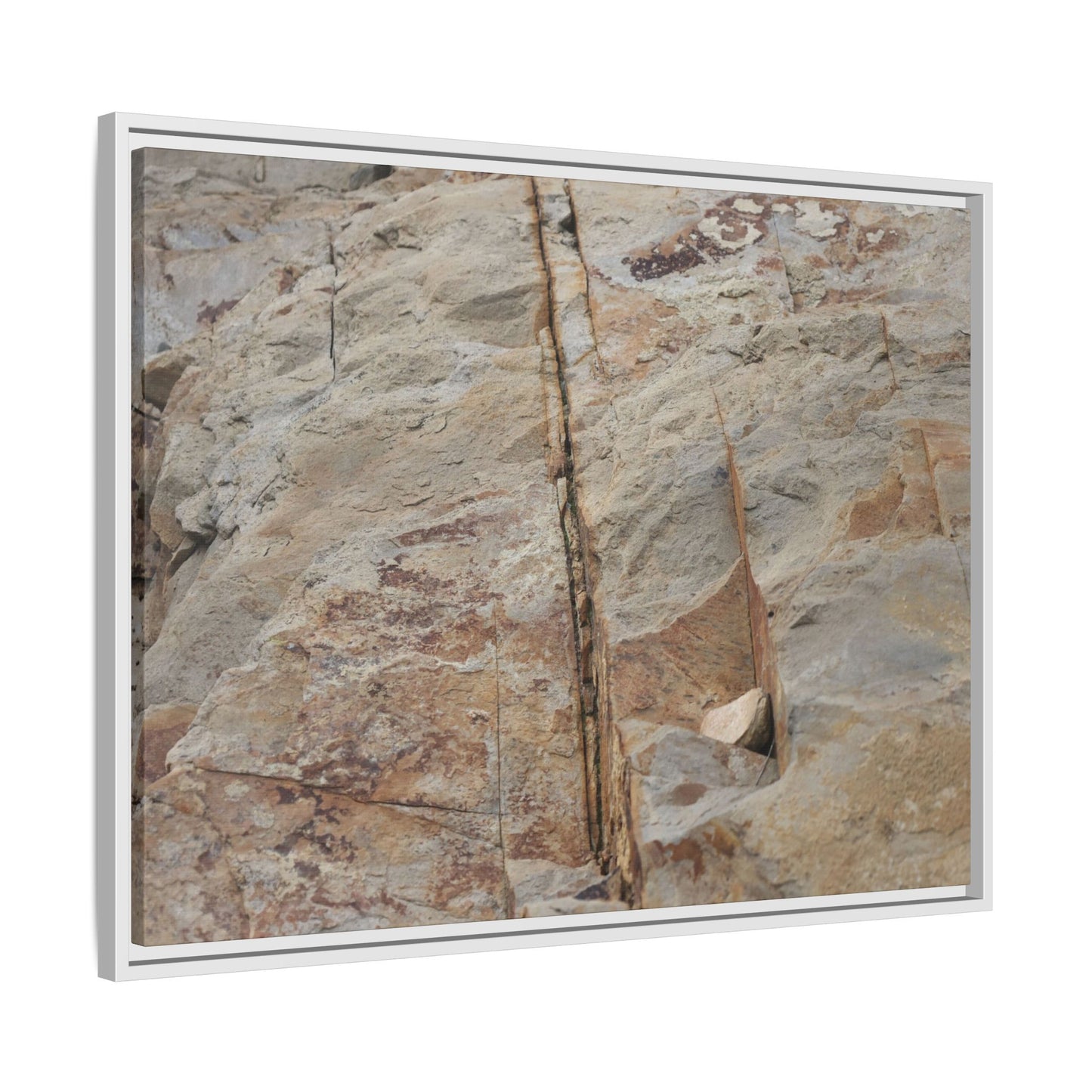 Sedimentary Symphony - Unique Stretched Canvas Wall Art - Art By Earth