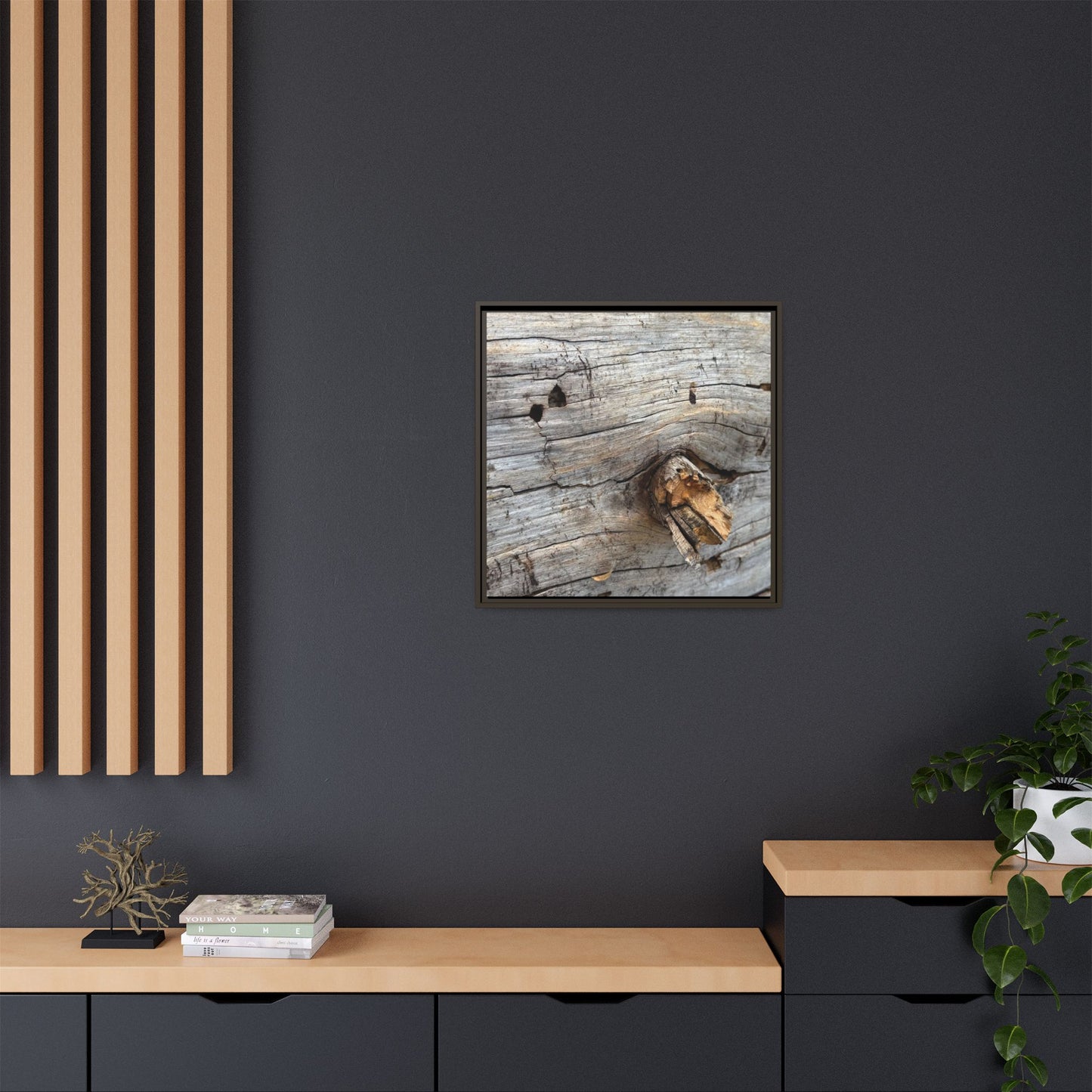 Weathered Wood Texture - Unique Stretched Canvas Wall Art - Art By Earth