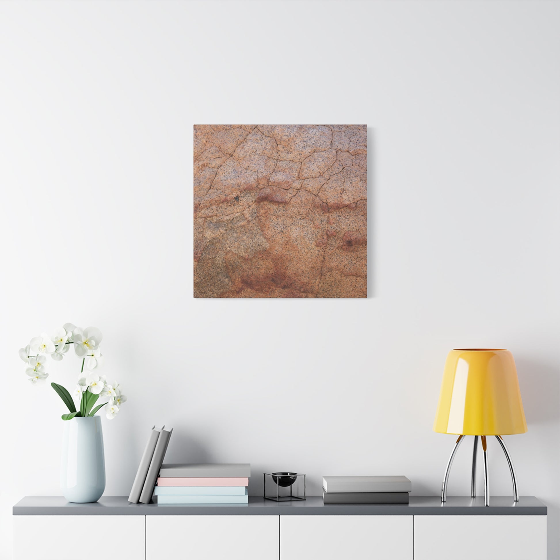 Cracked Earth's Whisper - Unique Frameless Canvas Wall Art - Art By Earth