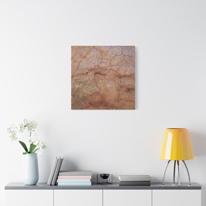 Cracked Earth's Whisper - Unique Frameless Canvas Wall Art - Art By Earth