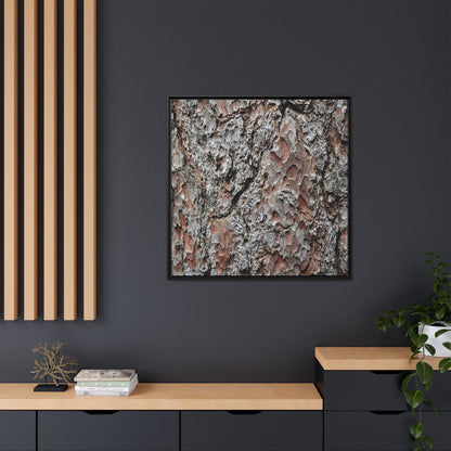Bark Texture Symphony - Unique Stretched Canvas Wall Art - Art By Earth