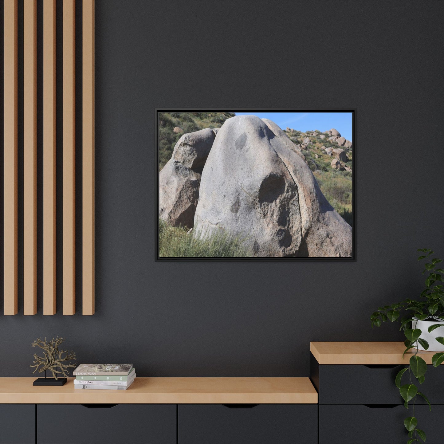 Skull Rock Desert - Unique Stretched Canvas Wall Art - Art By Earth