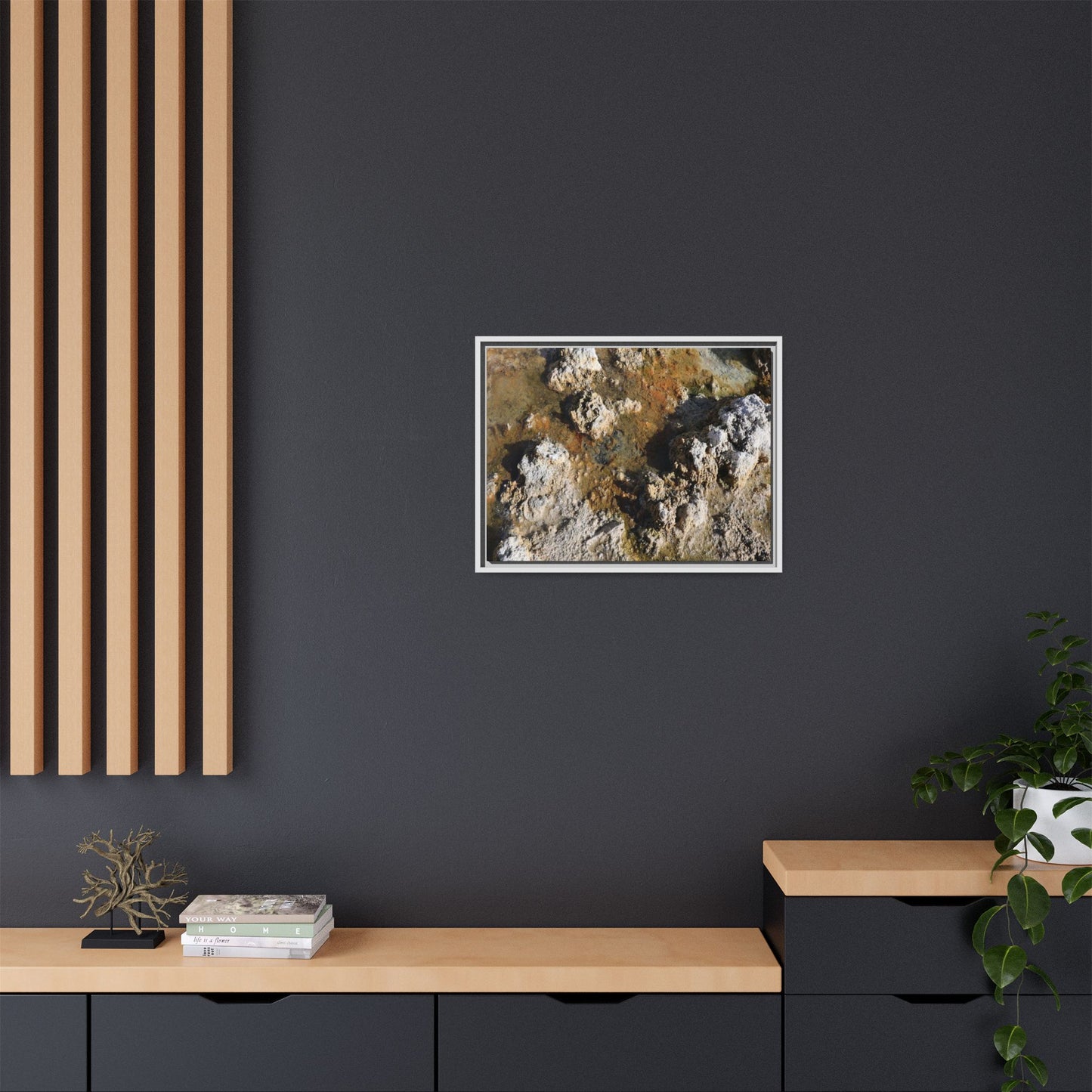 Textural Metamorphosis - Unique Stretched Canvas Wall Art